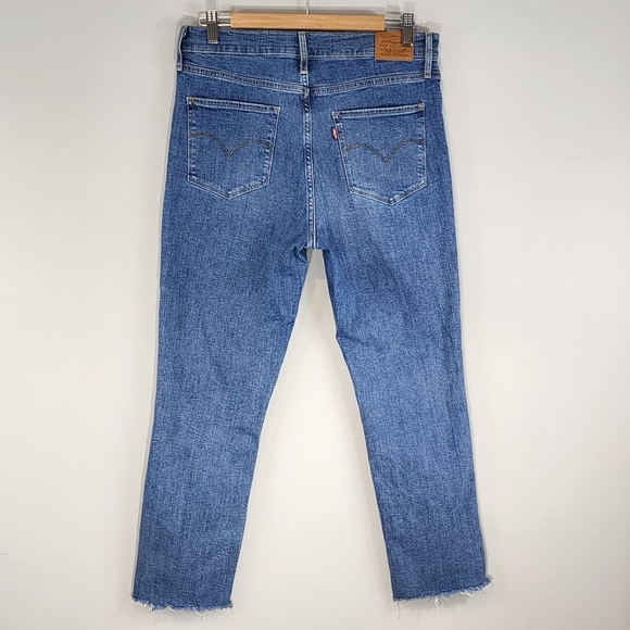 Levi’s High Rise Straight Distressed Jeans Sz. 31 - Picture 5 of 9